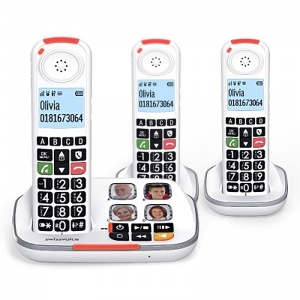 Swissvoice Xtra 2355 Amplified Number Blocker Telephone and Two Additional Handsets